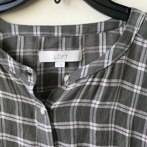 LOFT Tops - Loft plaid peplum Top LOFT Tops - Loft plaid peplum Top